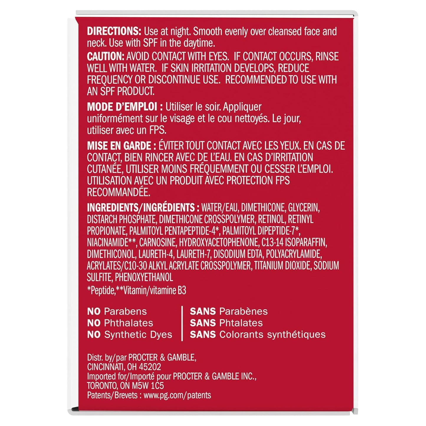 Retinol Face Moisturizer for Women – 24 MAX Anti-Aging Night Cream with Peptides & Glycerin, Fragrance-Free & Non-Greasy – Hydrating, Firming, Anti-Wrinkle Skincare for Fine Lines, 1.7 oz