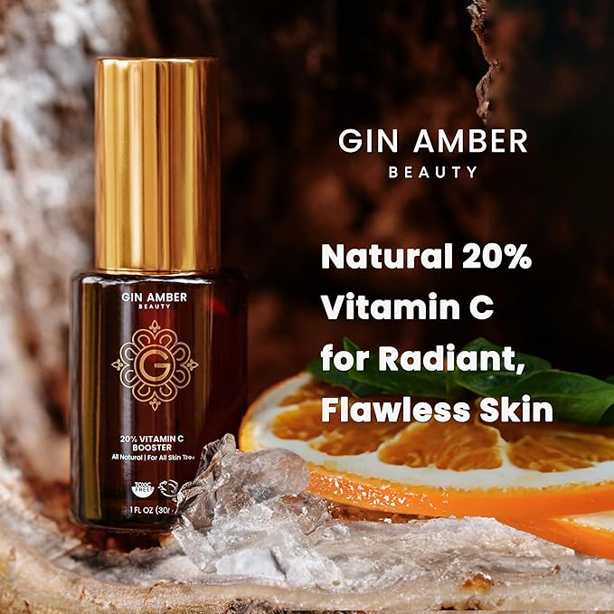 Gin Amber Beauty - Natural 20% Vitamin C Booster - Brightening