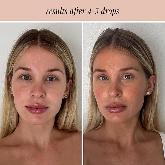 + Lux Unfiltered N°12 Face Tanning Drops - Non-Comedogenic Bronzing Drops for Face with Hyaluronic Acid, Vitamin E, & Passionfruit Oil - Fragrance Free, Cruelty Free, & Vegan Self Tanner