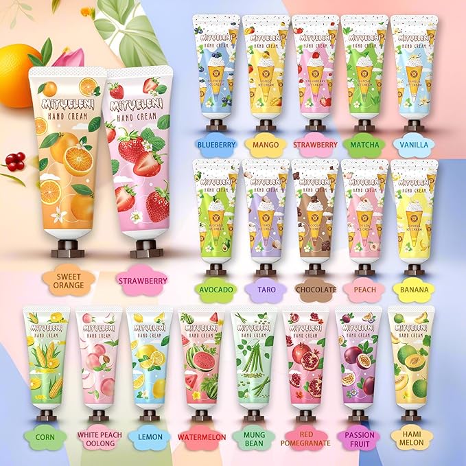 20pack Hand Lotions Gift Set for Dry Hands,Natural Plant Scents, Perfect for Women, Birthday, Mother's Day,Teacher Appreciation, Bridesmaid Thank You Gifts