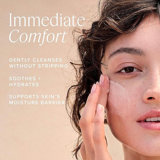 Farmacy Gentle Creamy Face Cleanser - Hydrating Facial Cleanser to Nourish + Help Remove Makeup + Impurities - Enriched with Aloe + Moringa Oil to Soothe, Purify + Refresh Skin (150ml)