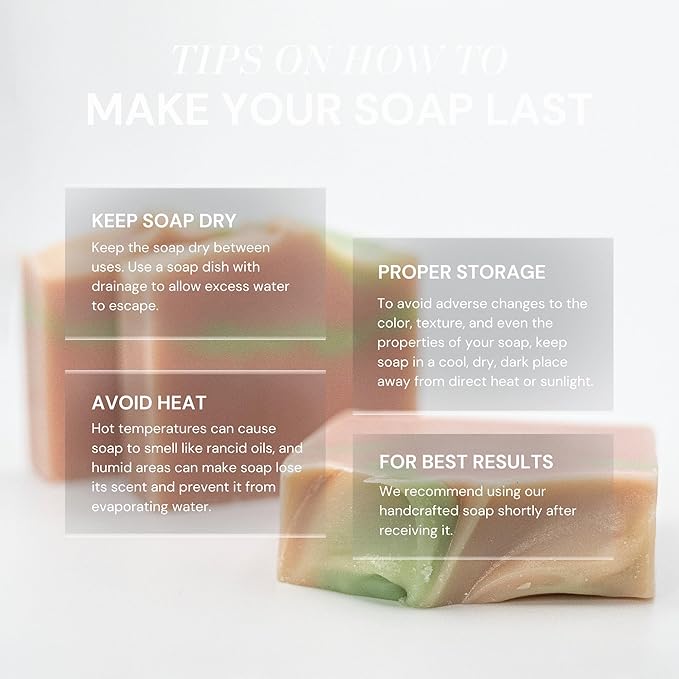 Handcraft Cold-Process Soap Bar, Cherry Blossom Scent (1 pack,) Handmade Body and Face Soap For Men And Women, Vegan, Cruelty Free, Made in USA, 4.2oz - Fresh Collection