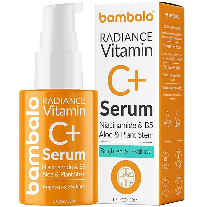 Vitamin C Serum - Radiance Brightening Face Serum With Niacinamide, Retinol, Hyaluronic Acid, Aloe, B5 & Botanical Extracts - 1 FL OZ / 30ML