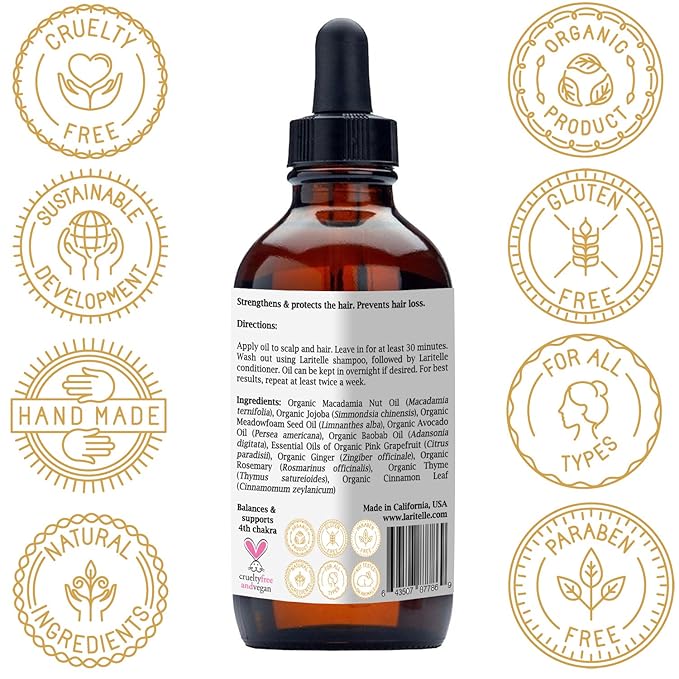 Organic Hair Growth Treatment Nature's Love 4 oz