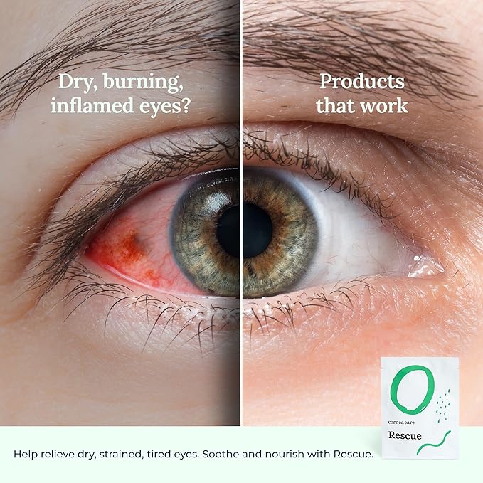 Rescue: Hydrogel Self Cooling Compress | Cold Eye Masks for Puffy Eyes | Self Cooling Eye Compress for Fast Relief | Travel Ready | 12 Count