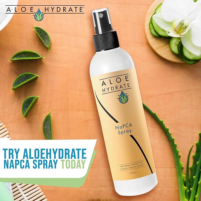 NaPCA Moisturizer Face Mist & Body Spray; Organic Aloe vera moisturizer with NaPCA. Refresh & Soothe Your Skin with Natural & Bioidentical Actives. All Skin types, Dry, Acne, Oily, & Tattoo Care.
