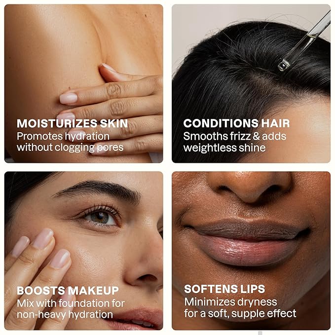 Cliganic Organic Argan Oil, 100% Pure | for Hair, Face & Skin | Natural Cold Pressed Carrier Oil, Imported from Morocco