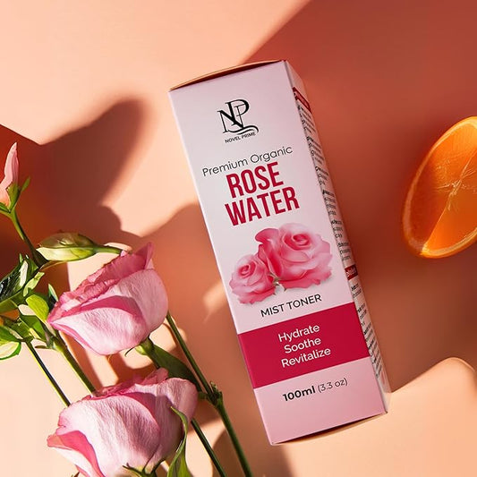 Rose Water 100ml, Refreshing Facial Mist for All Glowing Skin and Hair Types (Pack of 1)