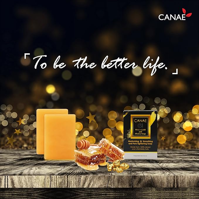 Face Moisturizer Facial Soap Bar with Vit C + Gold Honey Natural Anti Wrinkle & Aging Remover for Dry Skin and Pore Tightener, 3.5 oz