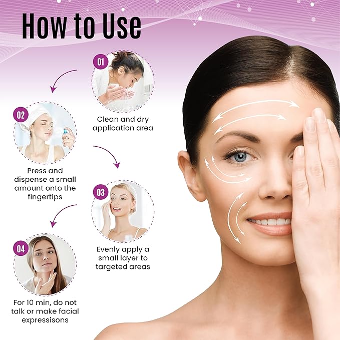 60 Second Instant Wrinkle Corrector Pure Organic + Peptide Complex, Amazing Results For All Skin Types 0.7 Fl Oz / 20 Ml