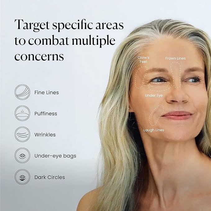 Qure Skincare MicroInfusion Targeted Patches - 8 Pairs of Targeted Under Eye Patches Formulated for Fine Lines & Wrinkles - Retinol, Caffeine, Niacinamide & Peptides - Dissolvable for Overnight Use