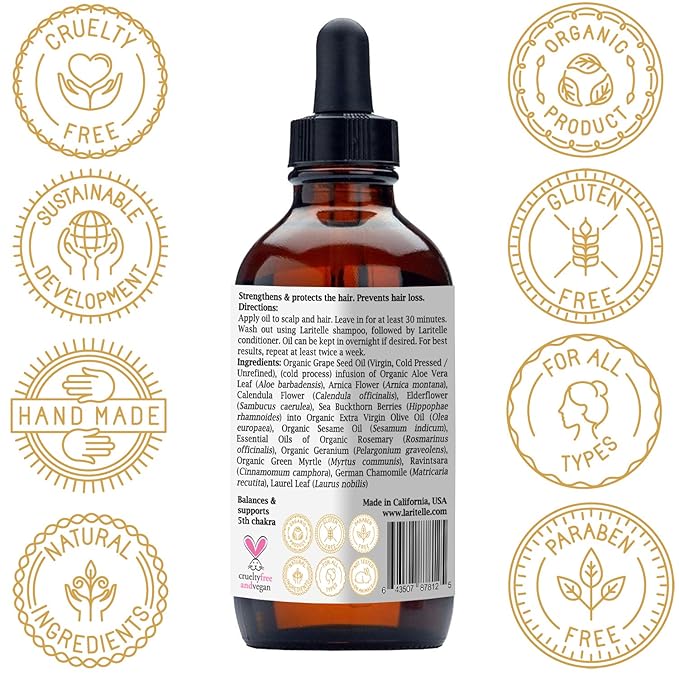 Organic Hair Growth Set Silk Velvet | Shampoo 17 oz + Conditioner 16 oz + Hair Loss Treatment 4 oz | Plant-based Keratin Protein + Biotin + Rosemary, Geranium, Chamomile. SLS-free. Vegan. GF