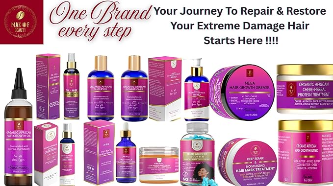 CHEBE MAGIC HAIR GROWTH GREASE, with Organic Chebe from Chad, Rosemary, Moringa leaf and Ayurvedic herbs. Stimulate scalp for Rapid Growth. For All Hair Types 4 oz (120ml)