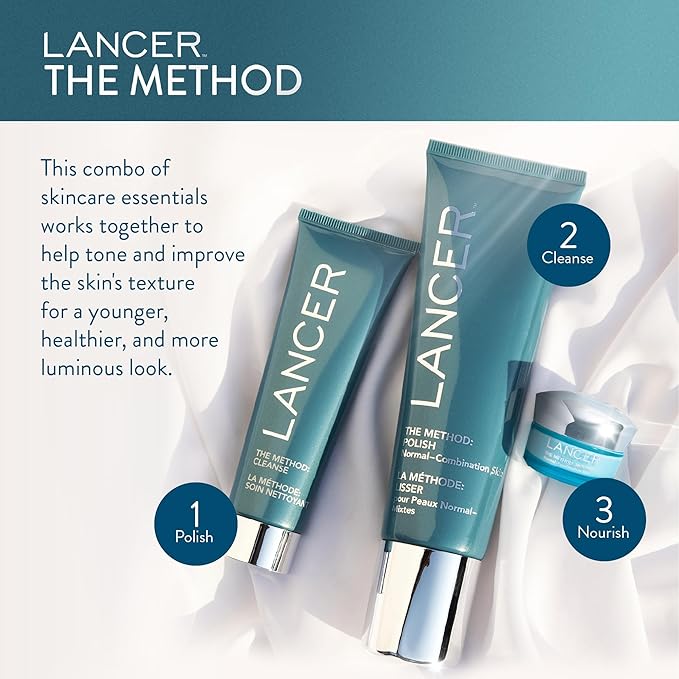 Lancer Skincare The Method: Cleanse Face Cleanser, Daily Face Wash with Salicylic Acid, Normal-Combination Skin, 2 Fluid Ounces