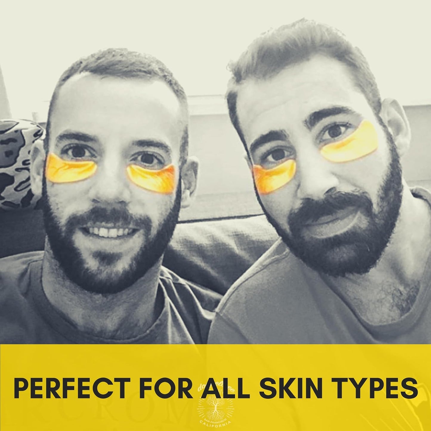 Under Eye Patches & Masks (18 Pairs) - All Natural anti Aging Treatment for Bags, Puffiness, Wrinkles, & Dark Circles - 24K Gold, Collagen, Hyaluronic Acid, Hydrogel - Formulated in San Francisco