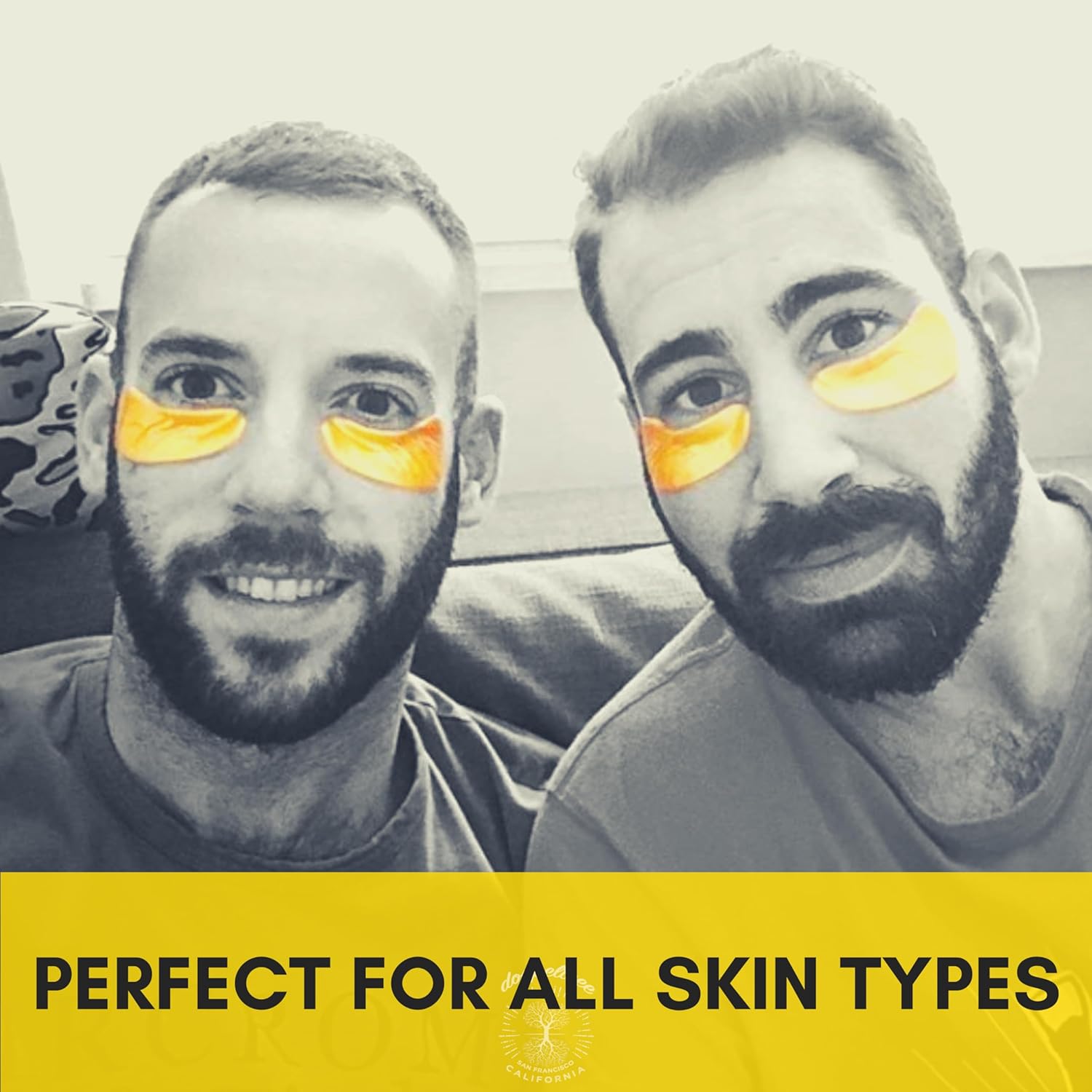 Under Eye Patches & Masks (18 Pairs) - All Natural anti Aging Treatment for Bags, Puffiness, Wrinkles, & Dark Circles - 24K Gold, Collagen, Hyaluronic Acid, Hydrogel - Formulated in San Francisco