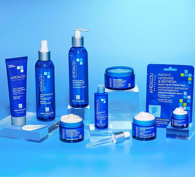 Andalou Naturals Clear Skin Mineral Face Sunscreen SPF 30 - Daily Shade Pollution Defense Facial Sunblock Lotion with Zinc Oxide - Lightweight, Non-Greasy, Non-comedogenic, Fragrance-Free - 2.7 fl oz