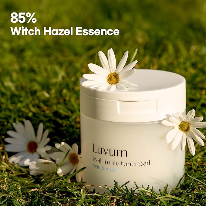 Witch Hazel Hyaluronic Toner Pad, Witch Hazel, Hyaluronic Acid, pH 5.5, 60 Pads