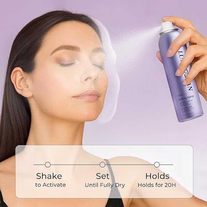 Setting Spray for Makeup, Long-Lasting Face Mist Up to 20HR Wear, Moisturizing & Soothing Formula, Waterproof & Sweat-Resistant, 3.38 Oz