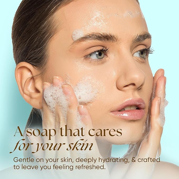 2-Pack Beef Tallow Soap Bar Grass Fed – Organic Body Soaps, Face Tallow Soap Bar for Women – All Natural Soaps for Sensitive Skin, Moisturizing & Nourishing Cleanser for All Skin Types, In Unscented