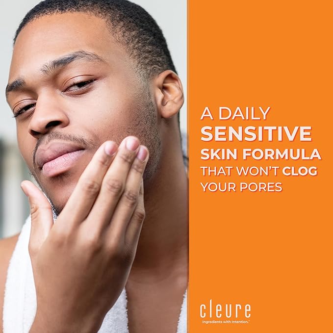 Cleure Anti-Aging Day Cream & Facial Moisturizer w/Pure Shea Butter for Sensitive Skin - Fragrance Free, Gluten, Salicylate and Paraben Free (2 oz, Pack of 2)