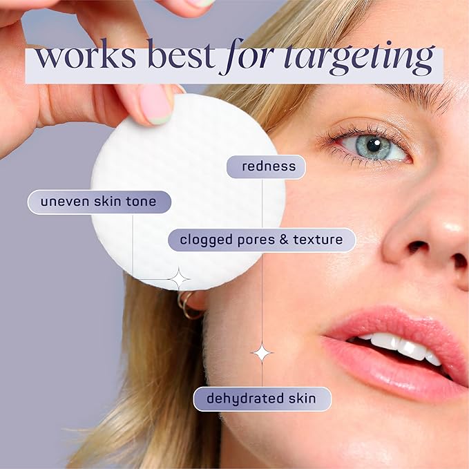 SpaLife Beauty Rest & Reset Toner Pads – for Uneven Skin Tone, Redness, Clogged Pores, Dehydrated Skin with Aloe, Heartleaf, & Purslane – Toner Pad for Face, Pre-Soaked Pads