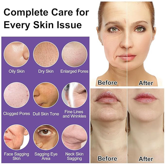 Skin Care Set,Professional Womens Teens Tighten Lift Firm Skincare,Hydrate Anti-Aging Facial Skin Care Routine Kit Travel Gift Set,Birthday Christmas Secret Santa Gifts for Women Teenage Girl Wife Mom