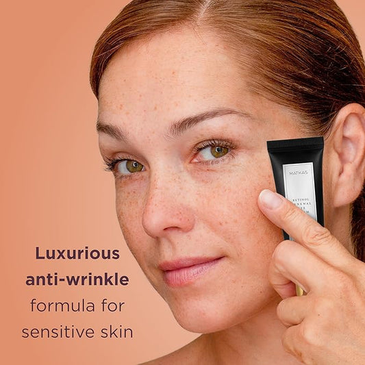 MATKAS Korean Retinol Under Eye Cream for Dark Circles 15mL - with Shea Butter and Niacinamide, Under Eyes Brightener, Anti Aging Cream, Eye Bags Remover, Under Eye Treatment for Women & Men, Skincare