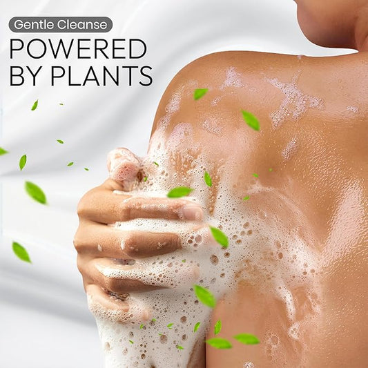 Botanist Foam Body Wash for Women, Sensitive Skin Body Wash for Men with Shea Butter, Almond & Coconut Oil, Sulfate & Paraben Free Organic BODY WASH from Japan 15.2 Fl Oz Rose & White Peach