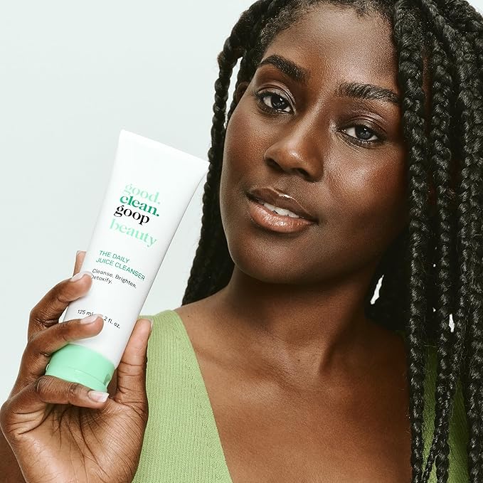 good.clean.goop beauty The Daily Juice Cleanser | Foaming Facial Cleanser to Hydrate & Cleanse Skin | Fruit Enzyme, Chlorella Extract & Spinach Leaf Extract | Face Wash to Detoxify Skin | 4.2 Fl oz