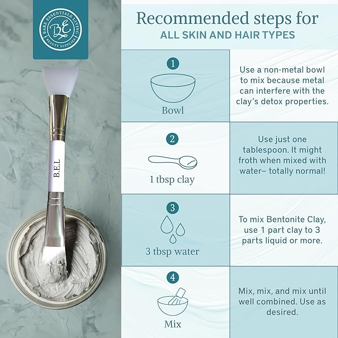 Bare Essentials Living - Bentonite Clay Powder (5lbs) Face Clay Mask, Bentonite Clay Detox for Skin, Clay Powder for Seed Bombs, Detox Bath, Cosmetic Clay Powder, Sodium Bentonite Clay - Made in USA