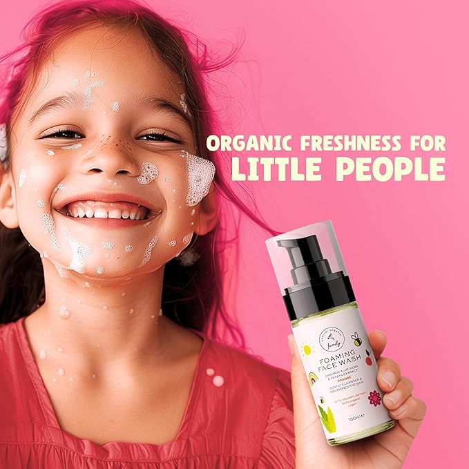 Kids Foaming Face Wash - Clean and Gentle Face Wash for Kids and Preteens - Made in the UK