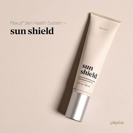 Plexus Sun Shield™ Mineral SPF 30 Face Sunscreen | Hydrating Matte Daily Moisturizer & Broad Spectrum Protection | Non-Greasy, Clean Formula with Zinc Oxide, Ceramides & Hyaluronic Acid