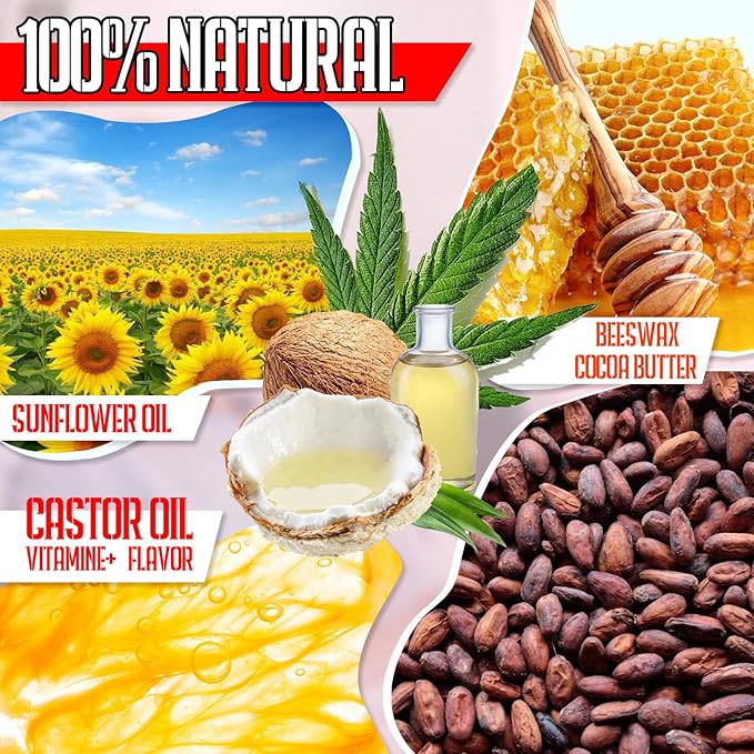 YOPELA 112 Pack Natural Lip Balm Bulk Lip Moisturizer with Vitamin E and Coconut Oil - Hydrating, Moisturizing, Soothing, and Repairing Dry and Chapped Lips Valentine's Gift - 14 Flavors - Non-GMO