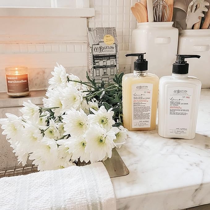 C.O. Bigelow Lemon Hand Wash, Pack of 2 Liquid Hand Soap with Lemon Extract & Aloe Vera, 10 Fl Oz