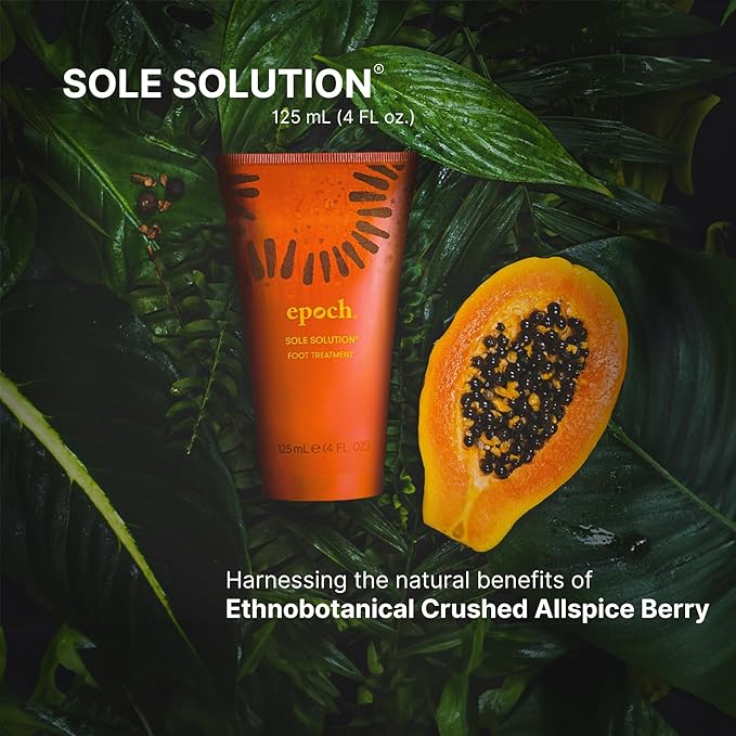 Nu Skin Epoch Sole Solution | Effective Foot Cream for Dry Cracked Heels and Feet | Foot Care with Urea Cream for Feet | Repair Foot Health | Moisturizer & Lotion for Clean Feet | 4 Fl Oz | 2 Pack