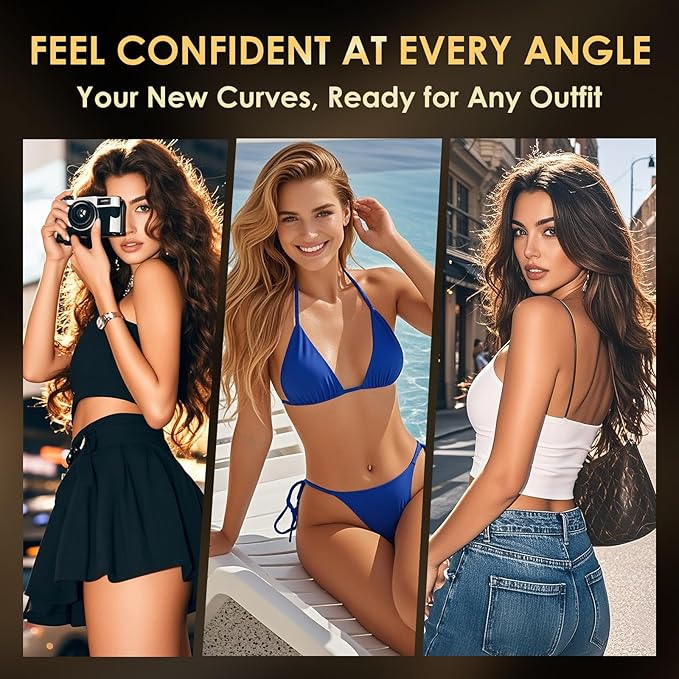 B Flat Belly Firming Cream - Premium Skin Tightening Cream for Stomach，Thighs & Butt， Skin Smoothing Moisturizer for Women and men, 4.22 fl oz