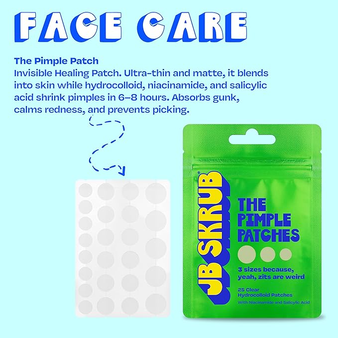The Face Kit – Pimple Patches, Pads, Wash & Lotion – Complete Skincare Set for Kids, Tweens & Teens