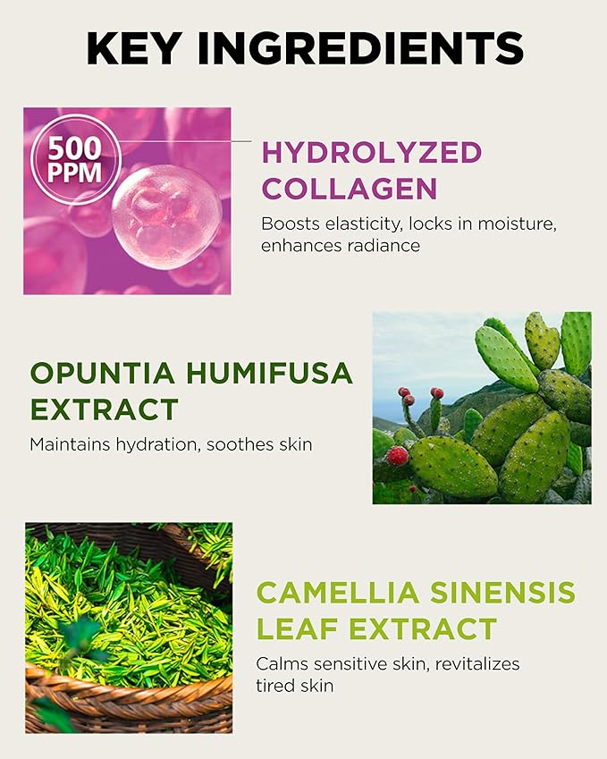 MAY ISLAND 7 Days Highly Concentrated Collagen Ampoule - Korean Intensive Firming Serum with Hydrolyzed Collagen - Single-Use Individual Gel Ampoules for Elasticity & Anti-Aging, 0.1oz. x 12 Pack