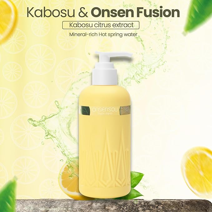 Skin Moisturizer for Dry Skin Women & Men, Full Body Lotion & Skin Cream with Hot Spring Yeast, Green Algae & Shea Butter from Japan, Citrus Scent, 8.45 Fl Oz