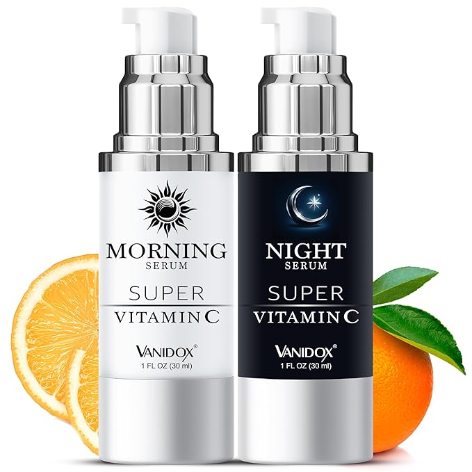 Super Vitamin C Serum for Women Over 70, All-In-One Formula, Made in USA, Hydrates, Firms, Lifts, and Targets Wrinkles, Age Spots, and Fine Lines, Vitamin C Serum (1fl oz x 2)