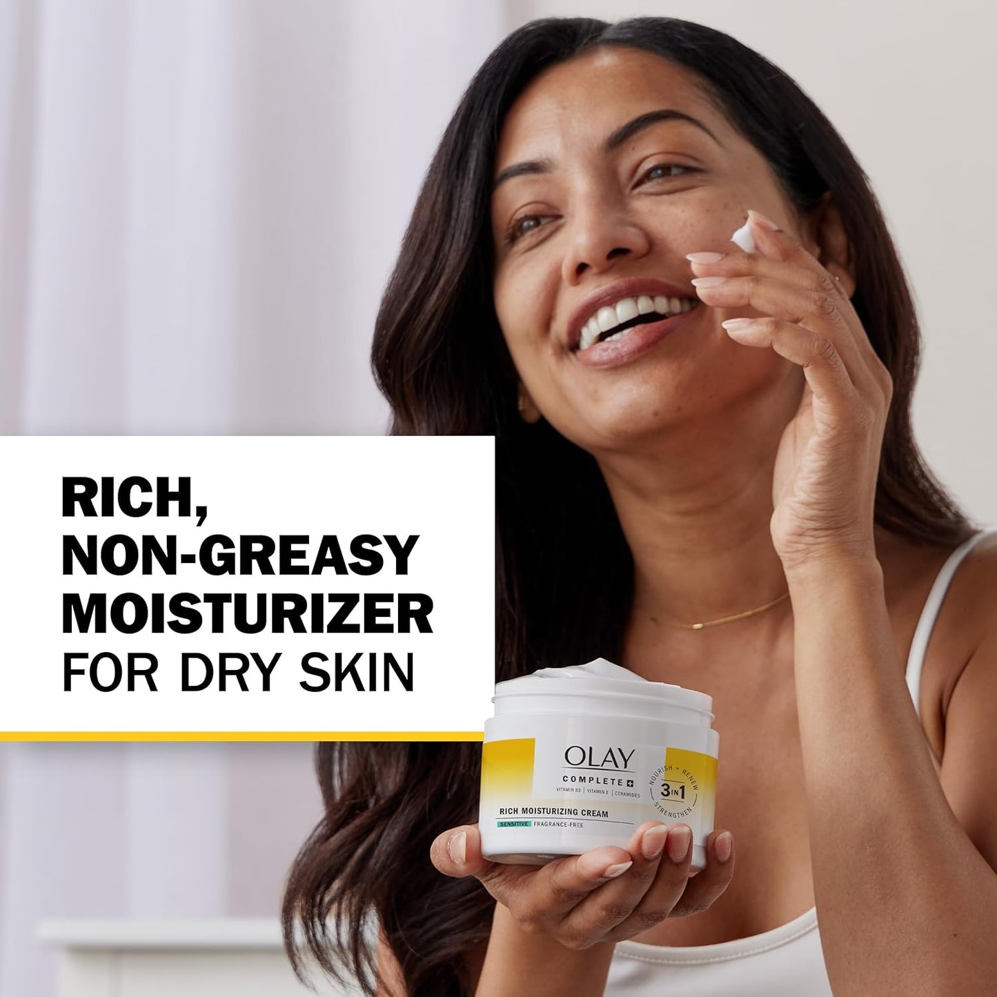 OLAY Complete+ Rich Moisturizing Cream – Hydrating & Nourishing Face Cream