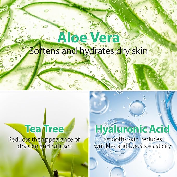 40% Urea Cream for Feet (3.52 oz), Foot Cream for Thick, Cracked, Rough, Dead & Dry Skin, Foot Lotion with 2% Salicylic Acid, Tea Tree , Aloe Vera, Moisturizer For Feet, Elbows, Hands & Knees