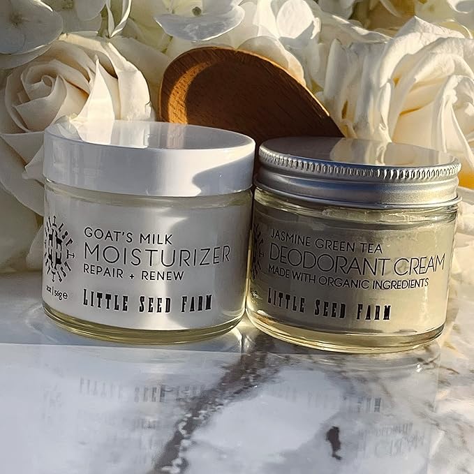 Little Seed Farm Goat's Milk Face Moisturizer - All Natural, Organic Moisturizer Face Cream - Travel Size