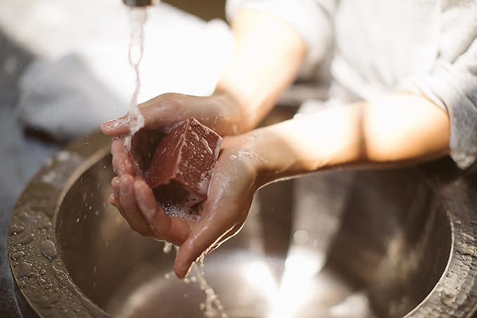 Osmia Skincare - Natural Rose Clay Facial Soap Bar | Coconut Milk, Jojoba Oil, Mango Butter | Soothe, Plump, Soften | Clean Beauty For Healthy Skin (2.25 oz | 64 g)