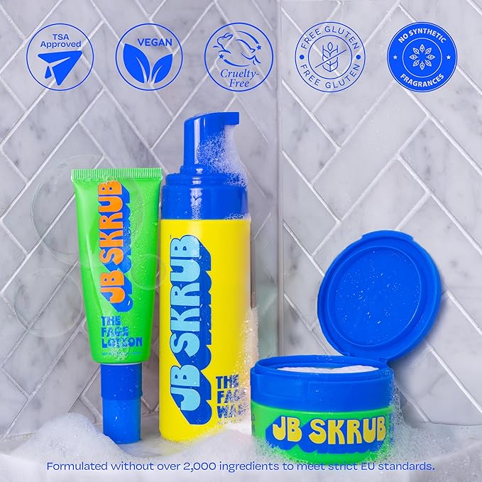 The Face Kit – Pimple Patches, Pads, Wash & Lotion – Complete Skincare Set for Kids, Tweens & Teens