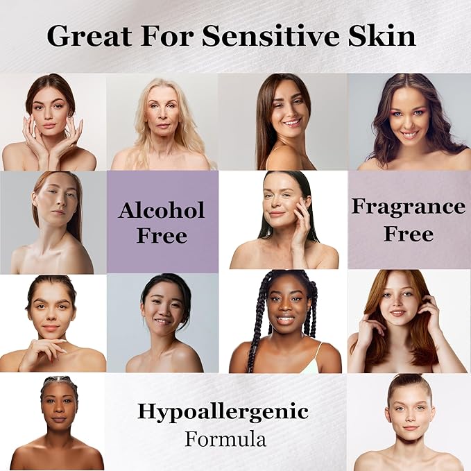 mivida Hypoallergenic Makeup Remover Wipes | 2 Pack of 25 Count | Biodegradable Facial Cleansing Makeup Remover Face Wipes with Hyaluronic Acid, Fragrance Free, Alcohol Free, Plant Based Wipes