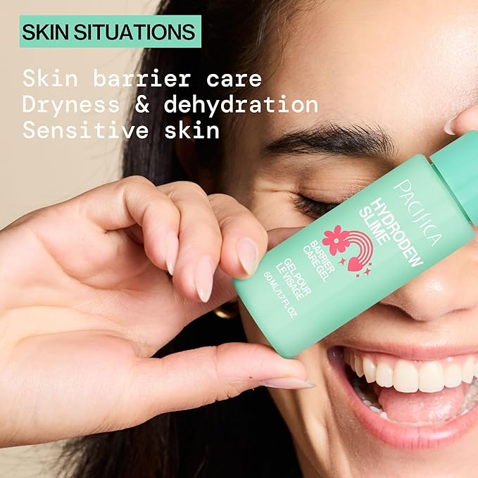 Pacifica Hydrodew Slime Vegan Snail Mucin Barrier Face Moisturizing Gel, Hydrating For Smoothing & Refining Skin, Vegan & Cruelty-Free
