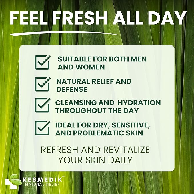 Tea Tree & Lemongrass Body Wash MaxTherapy, Itchy Skin Relief, Fights Body Odor, Soothes Jock Itch, Athlete's Foot, Ringworm & Sensitive Skin, Men & Women, 16 fl oz, Limited Edition