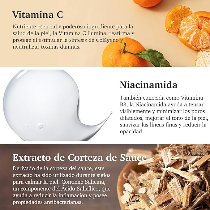 Purifect Hydrating Vitamin C Facial Serum – Hydration & Pore Care with Vitamin E & Niacinamide – Made in USA | Improves Firmness, Rejuvenates, Repairs Skin Cells & Boosts Radiance | 30ml